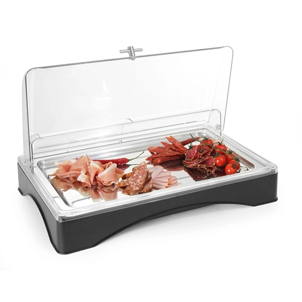 REFRIGERATED SHOWCASE GN 1/1 FOR MEATS AND CHEESE WITH LID