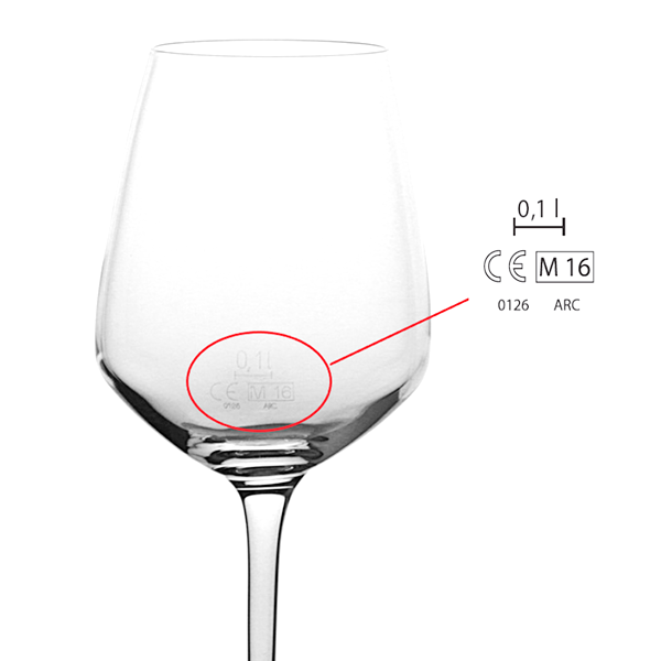 PACK 6pcs. JULIETTE ARCOROC GLASS WITH LINE 0,1l promo price 2