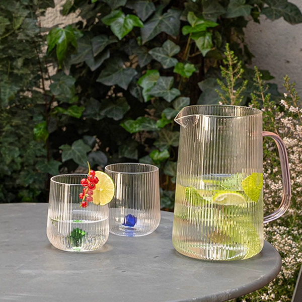 GEMME WATER GLASS IN BOROSILICATE GLASS cl.33 - RUBY 2
