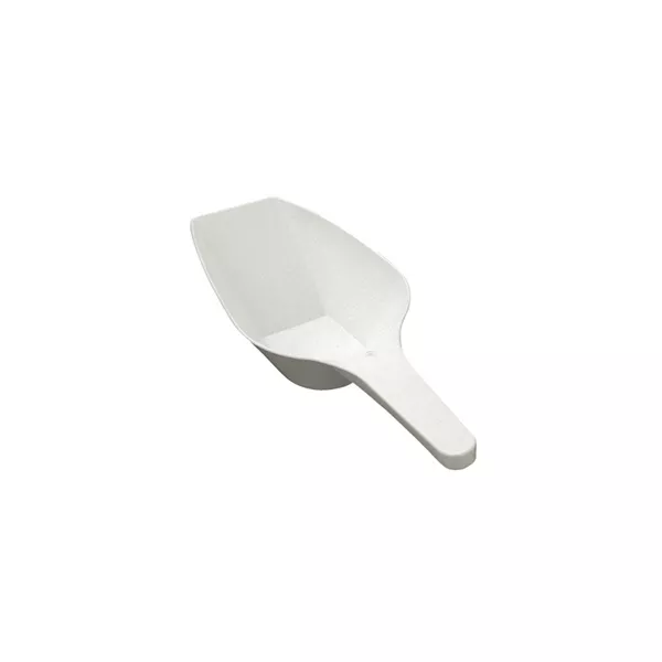 WHITE FLAT PLASTIC Scoop cm.26,5 Lt.0,25