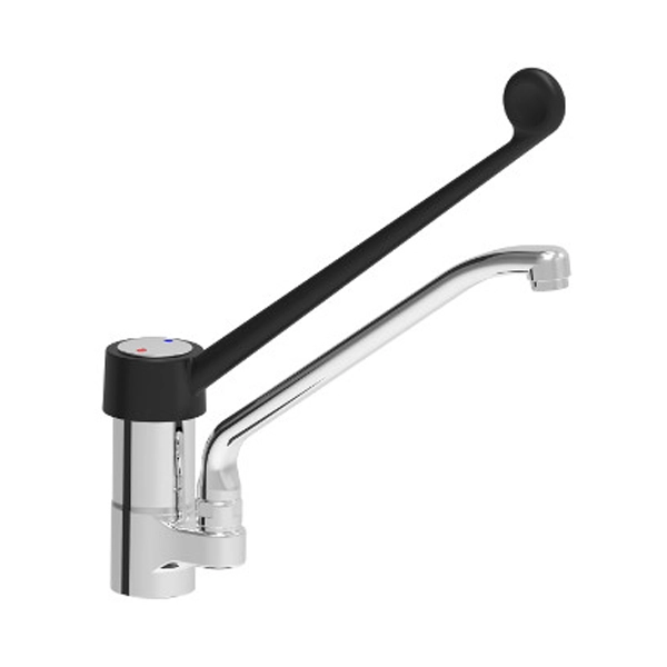 SINGLE HOLE CLINICAL LEVER MIXER WITH 250mm SPOUT