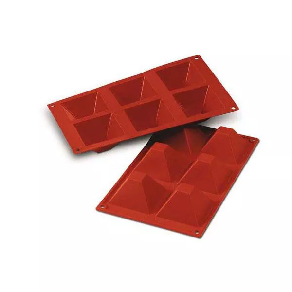 PROFESSIONAL PYRAMID SHAPE OF 6 IN SILICONE cm.7,1x7,1x4