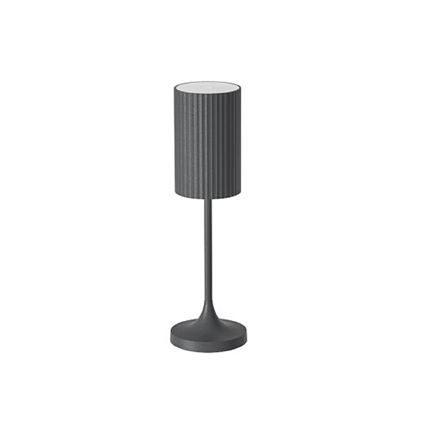 SKIRT DARK GREY TABLE LAMP cm. 6x20h