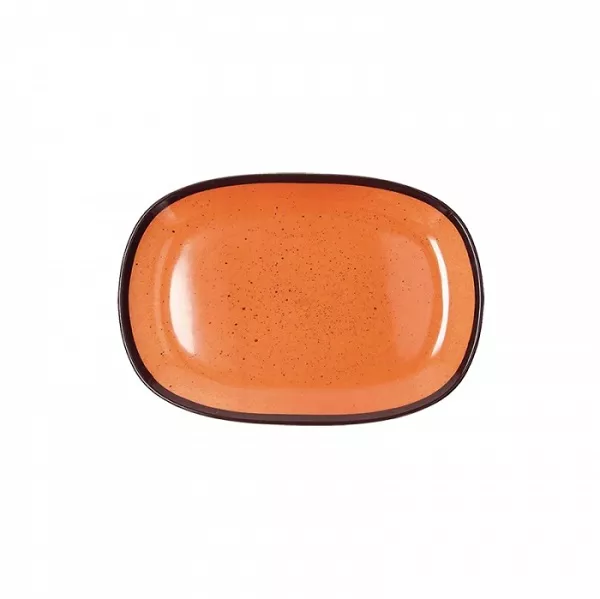 ORANGE MELAMINE TRAY cm. 21x13