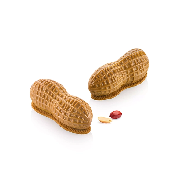 6-piece professional silicone peanut mold, 10.7 x 4.3 x 4 cm