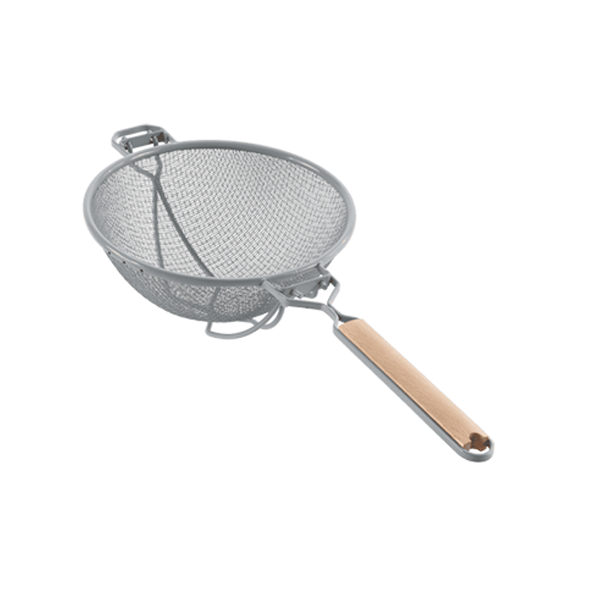 REINFORCED TIN-PLATED STAINLESS STEEL WOODEN HANDLE diameter cm. 23