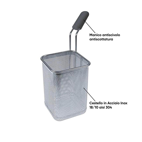 BASKET 1/6 RIGHT-SX UNIVERSAL SENO&SENO dim. cm.14x14x20h 2