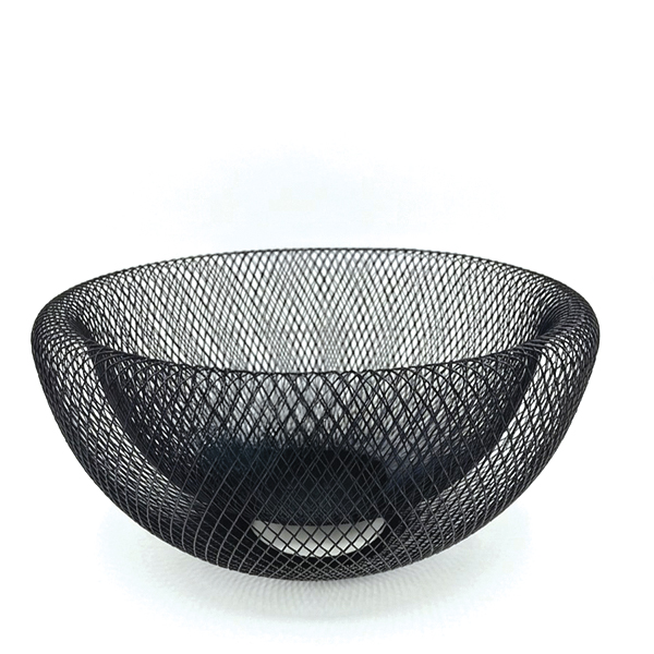 CALEIDO CHARCOAL COLORED TALL MESH BASKET