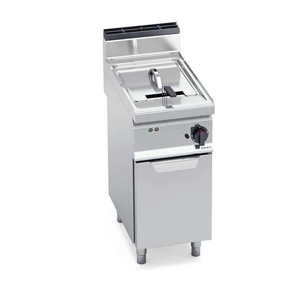 ELECTRIC FRYER 1 TANK lt. 18 BERTO'S MACROS 700 LINE ON CABINET BASE DIM. cm.40x70x90H