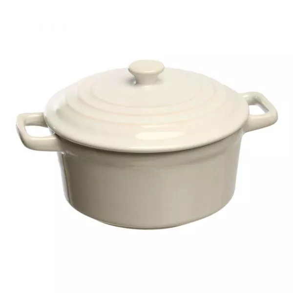 MINI CASSEROLE PORCELAIN LORY OVEN cm.13 WHITE