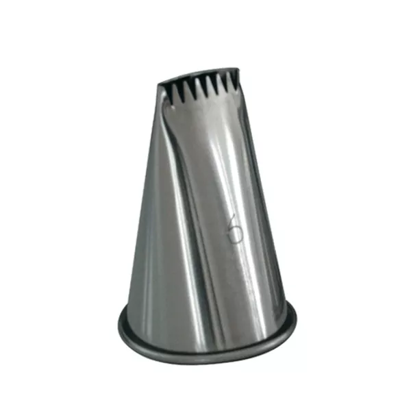 STAINLESS STEEL NOZZLE WITH FASHIONED TIP cm.1,6x0,2