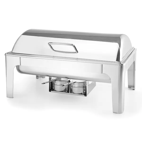 CHAFING DISH STAINLESS STEEL ROTATING LID cm. 57x40,5x32