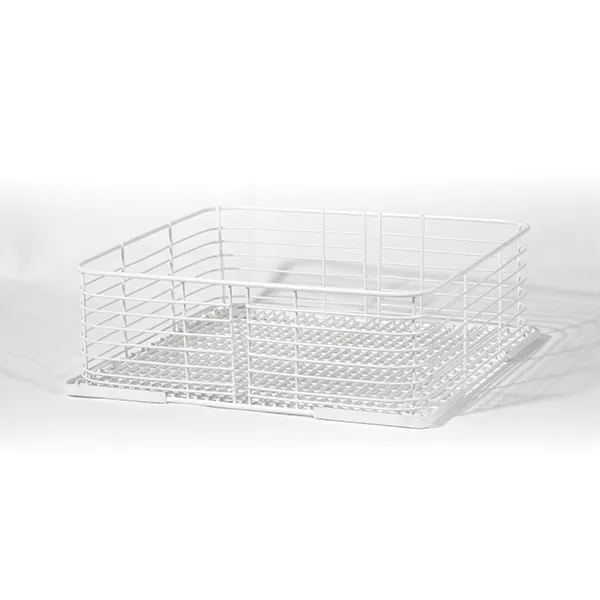 GLASSES BASKET IN RUBBERIZED WIRE cm.50x50x13