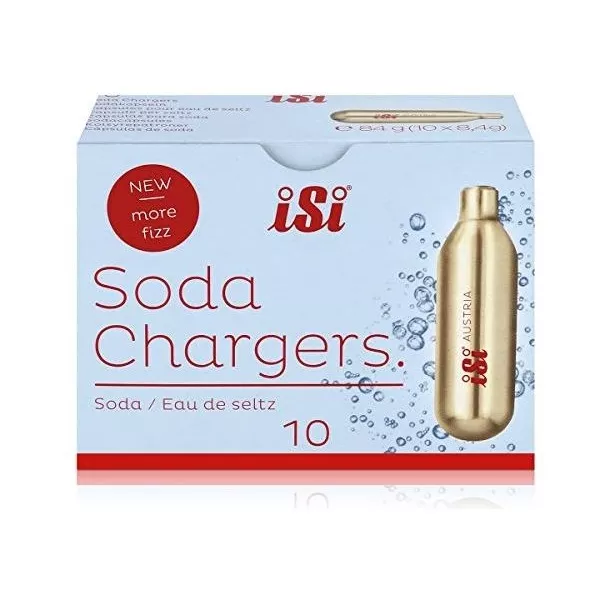 PACK OF 10 ISI CAPSULES FOR SELTZ SIPHON