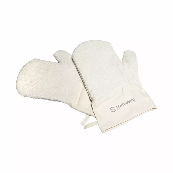 PAIR OF HEAT-PROOF GLOVES SENO&SENO IN TWISTED COTTON 220°C