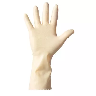 PAIR OF POWDER-FREE LATEX GLOVES 'L' SIZE WITH FOREARM