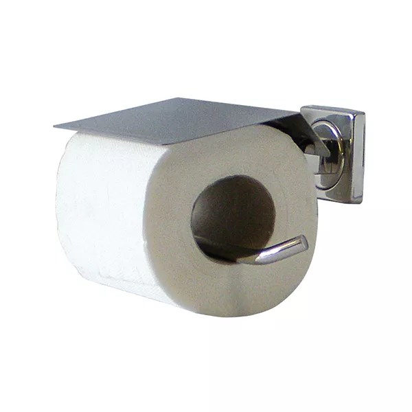 STAINLESS STEEL TOILET PAPER ROLL HOLDER cm.16,5x12