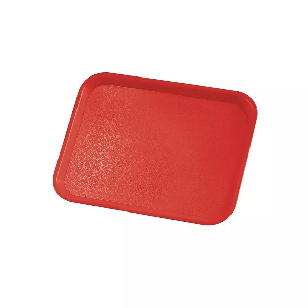 SERVICE TRAY POLYPROPYLENE cm.45,6x35,6 RED COLOR