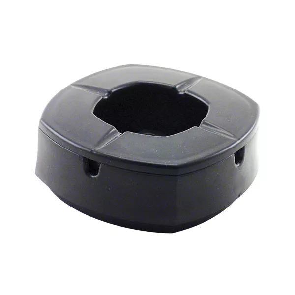 WINDPROOF ASHTRAY WITH BLACK PLASTIC LID
