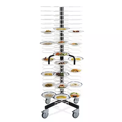 PLATE HOLDER TROLLEY WITH 96 PLACES diam.24-31