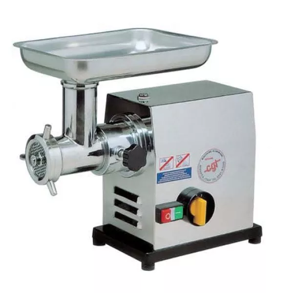 PROFESSIONAL MEAT MINCER CGT MOD. 12 MEC INOX - SINGLE-PHASE 220V - HP1 - CE