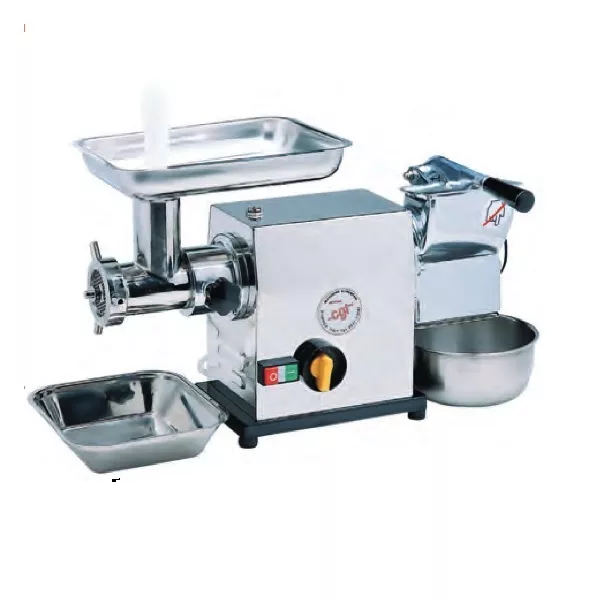COMBINED MEAT GRINDER PROFESSIONAL GRATER CGT MOD. 12 MEC INOX - THREE-PHASE 380V - HP1 - CE