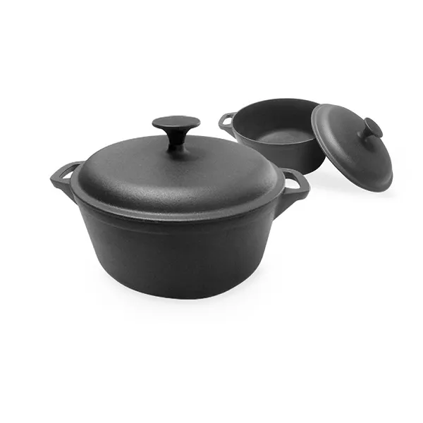 SAMALATED CAST IRON CASSEROLE WITH LID lt. 3.9cm. 24