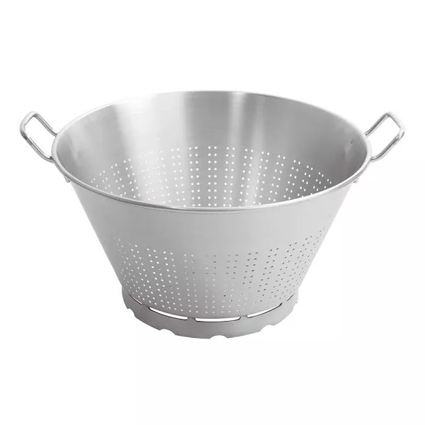 CONICAL STAINLESS STEEL COLANDER WITH BASE diameter cm. 45