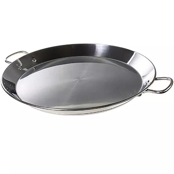 INDUCTION PAELLA PAN IN STAINLESS STEEL diameter cm.32 for 5 portions