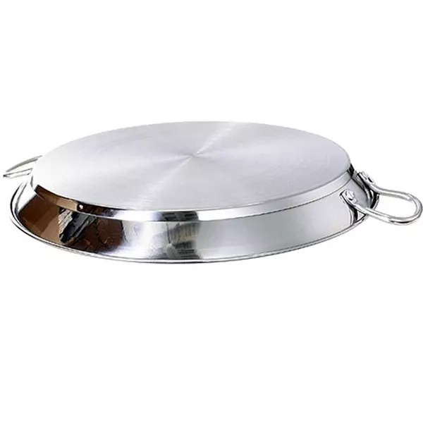 INDUCTION PAELLA PAN IN STAINLESS STEEL diameter cm.32 for 5 portions 2