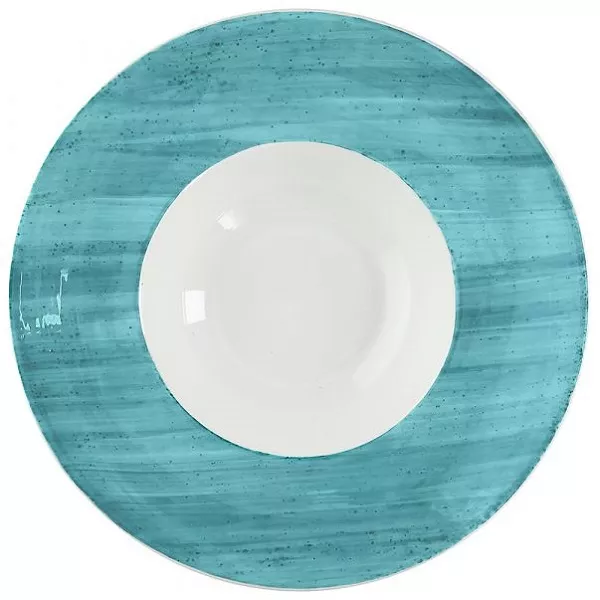 GOURMET BLUE B-RUSH SOUP PLATE cm. 27