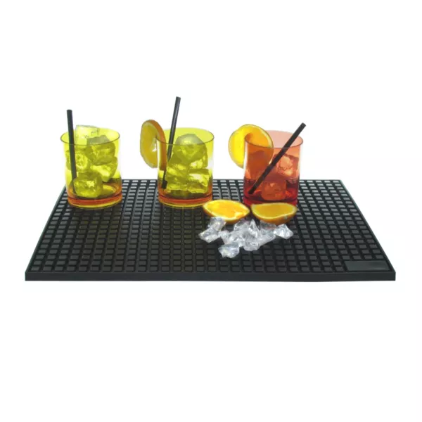 BAR MAT IN BLACK POLYETHYLENE cm.30,5x44,5 2