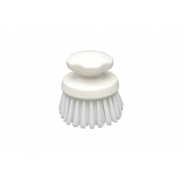 SINGLE COLOUR ROUND BRUSH diam. cm. 12.5 WHITE