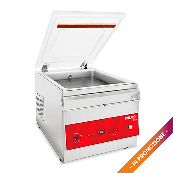 COUNTER-TOP CHAMBER VACUUM PACKAGING MACHINE 31.5 cm bar VALKO PLUS mod. 20/315 cm.39x54x35H - 220V POWER 900W