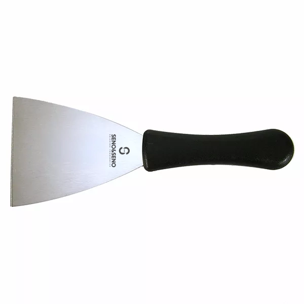 STAINLESS STEEL PIZZA SPATULA cm.12 BLACK PLASTIC HANDLE
