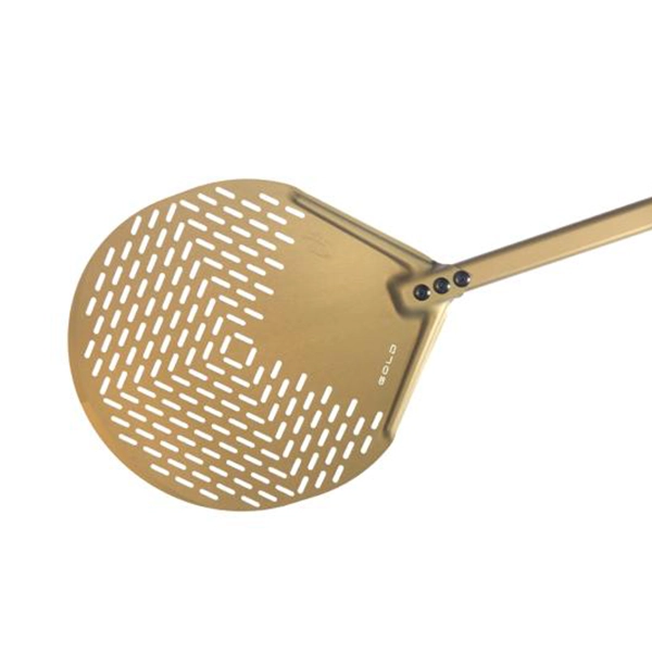 ROUND PERFORATED PIZZA PEEL - GHA - diameter cm.33 G-32F