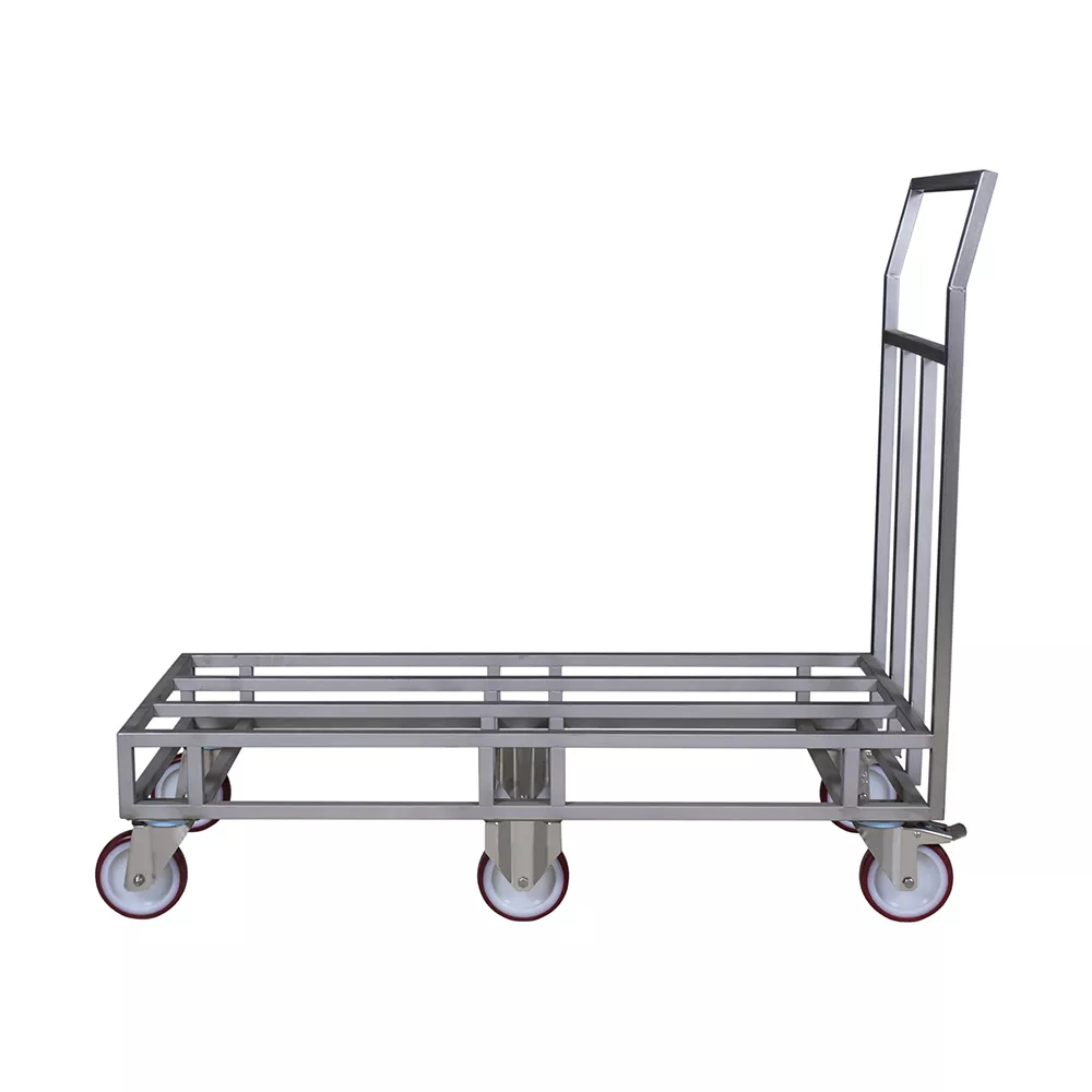 GRILLED STAINLESS STEEL FOOD TROLLEY CM. 108X45X28/100H