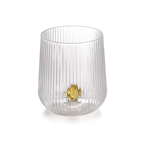 GEMME WATER GLASS IN BOROSILICATE GLASS cl.33 - AMBER