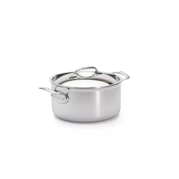 AFFINITY HIGH MULTILAYER STAINLESS STEEL CASSEROLE 2 HANDLES cm. 24x13 WITH LID