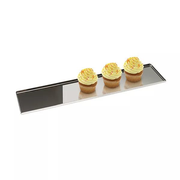 STAINLESS STEEL DISPLAY TRAY cm. 50x10x0.8H