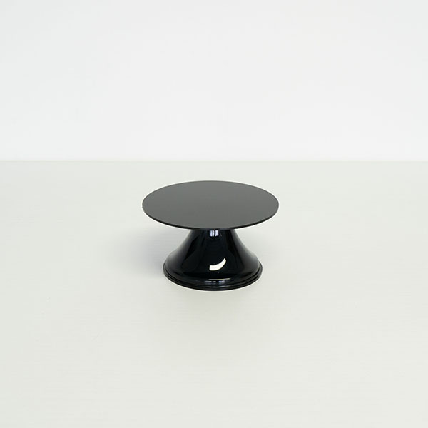 ROUND CAKE STAND BLACK METHACRYLATE diam. cm. 18.5X10
