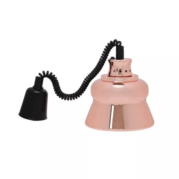 HEATING LAMP WITH COPPER COLOR CEILING LIGHT cm. 23
