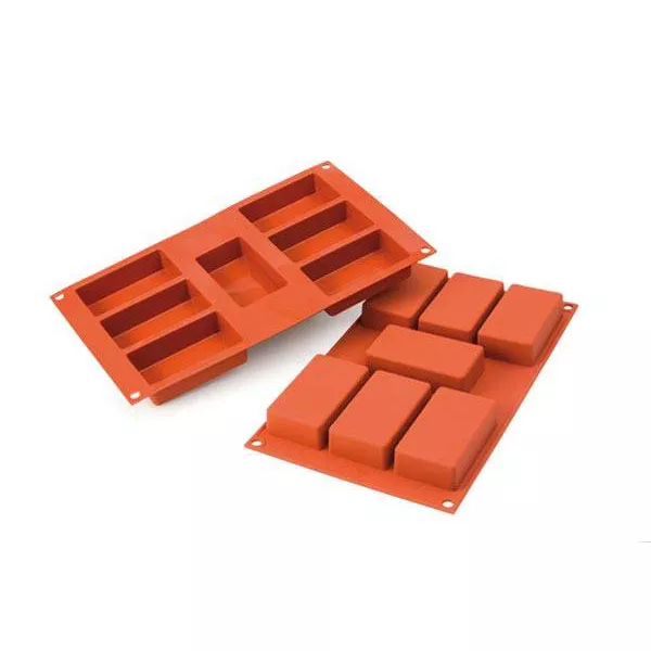 PROFESSIONAL RECTANGULAR FORM OF 7 IN SILICONE cm.8,7x4,8x2,4