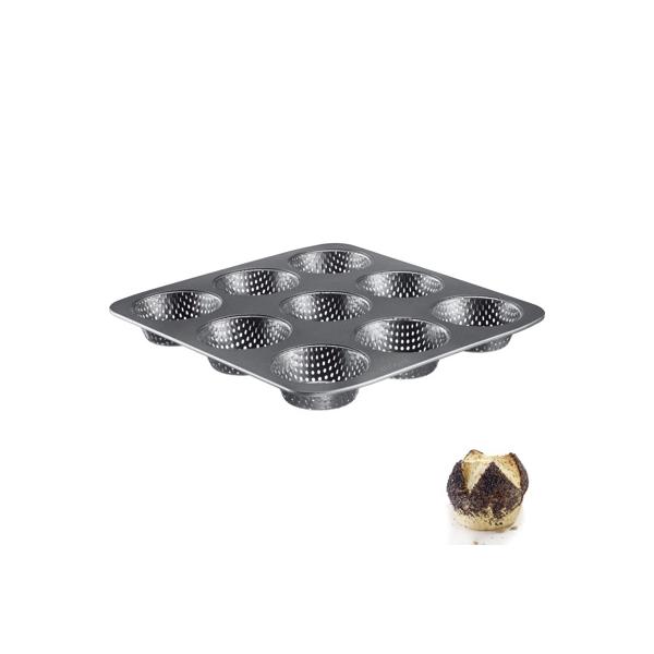 NON-STICK PERFORATED BROTCHEN BREAD MOLD cm. 32x30x3.2