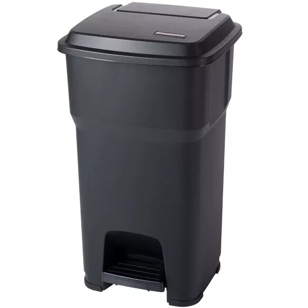 ROTHO PLASTIC PEDAL BIN lt.60 - cm.39x39x69 - BLACK