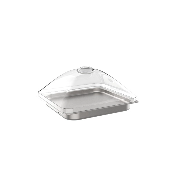 ACCESSORY REFRIGERATED TRAY PLATE GN 2/3 WITH TRANSPARENT DOME - without base - CALEIDO