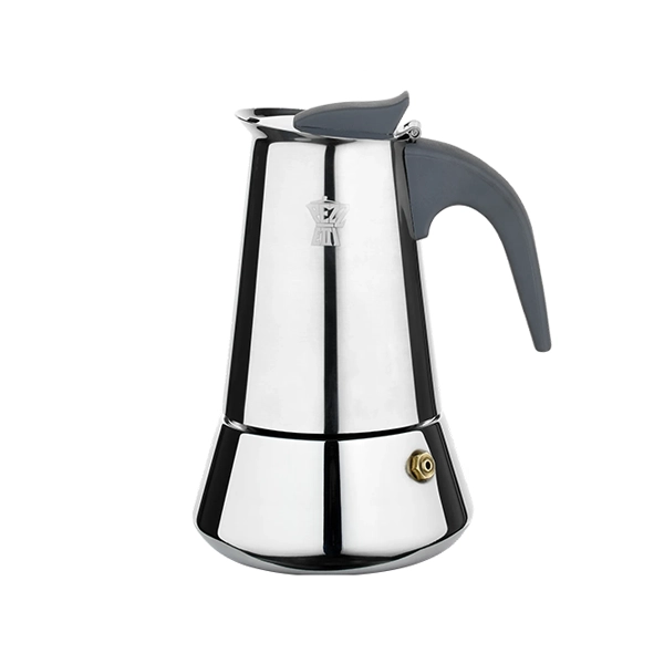 STAINLESS STEEL COFFEE MAKER FOR INDUCTION - 6 CUPS