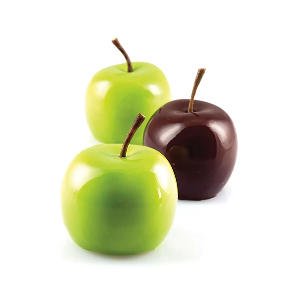 5cm Professional Silicone Apple, Cherry & Peach Mold, 6x5.5cm diameter