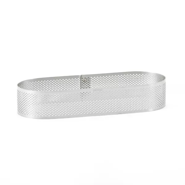 STAINLESS STEEL PERFORATED OVAL FOR PIETS cm.9x29x3,5