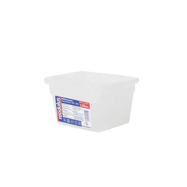 MODULUS TRAY IN PP GASTRONORM 1/6 cm.17,6x16,2x10 WITH LID